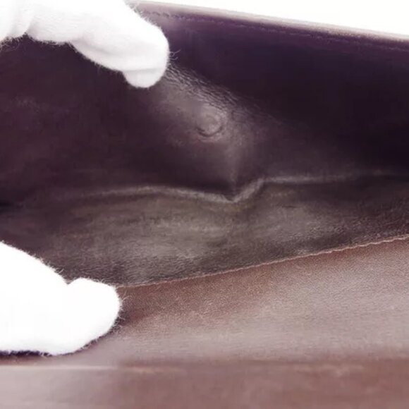 GUCCI Long Wallet GG Canvas Beige Canvas x Leather Authentic Used - Picture 7 of 10